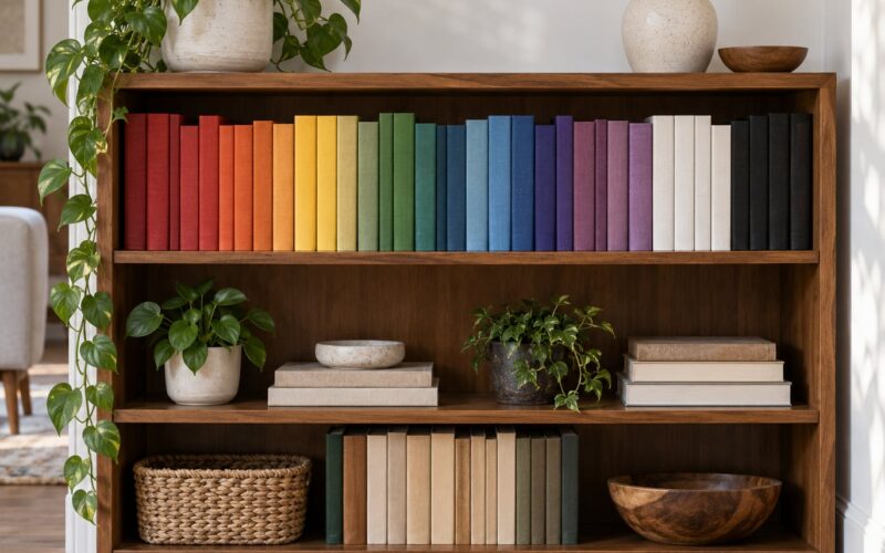 How to Arrange Books on a Bookshelf by Color the Easy Way (2026)