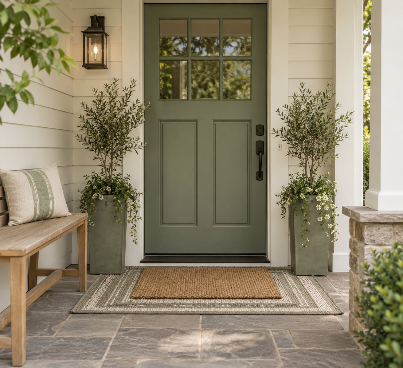 how to decorate a small front porch