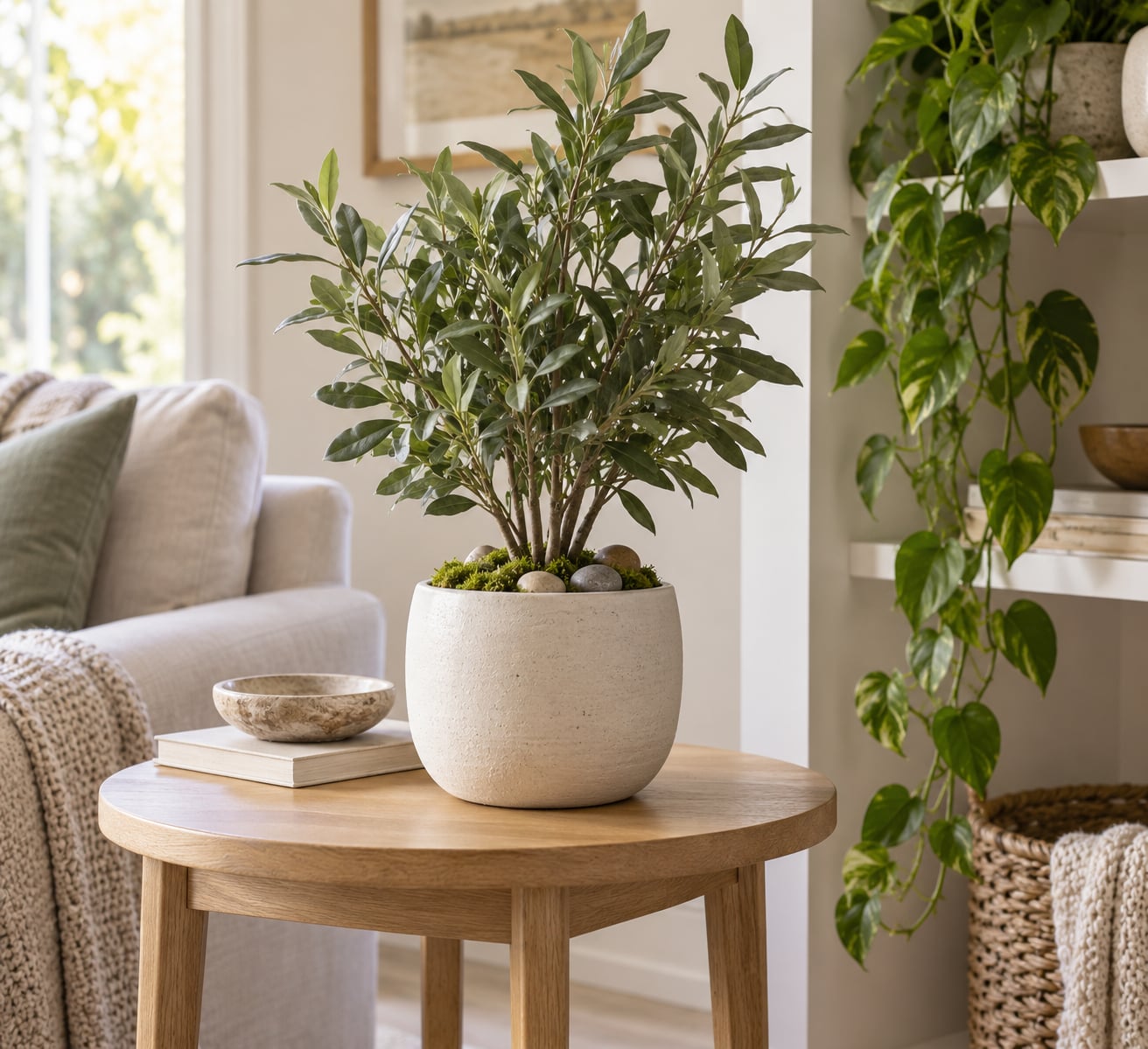 how to style faux plants so they look real