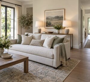 how to float furniture away from the walls