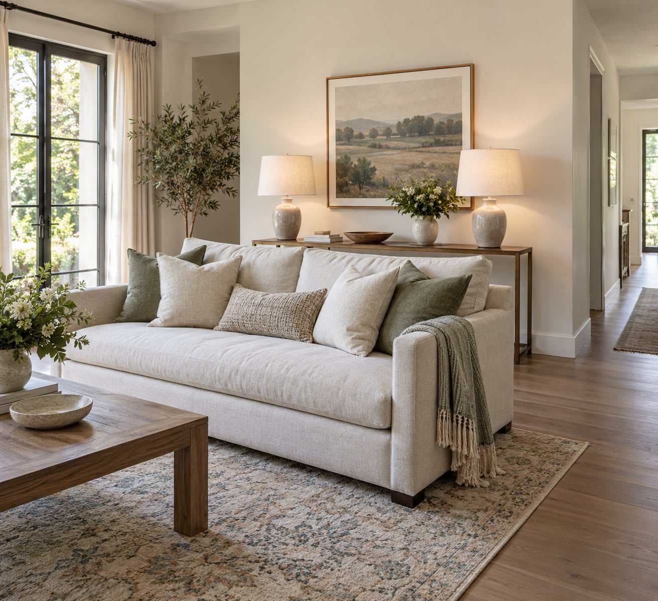 how to float furniture away from the walls