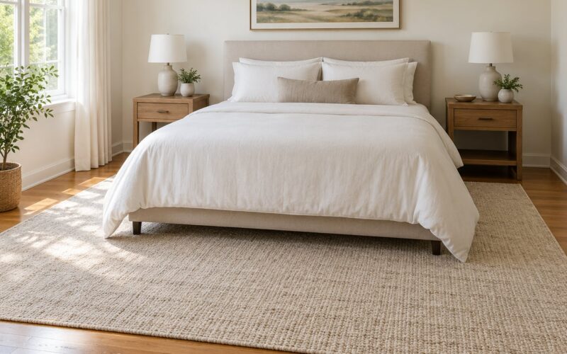 What Size Rug for a Queen Bed? Simple Size Guide (October 2026)