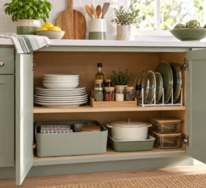 how to organize kitchen cabinets for real life