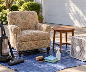 how to disinfect thrifted furniture before bringing it inside