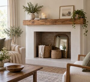 how to decorate a non working fireplace