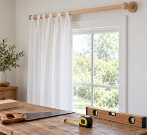 how to make a diy curtain rod