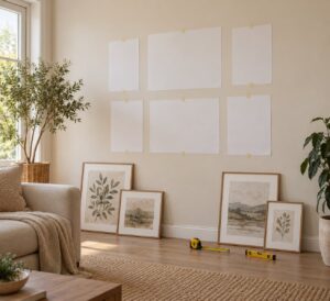 how to hang a gallery wall