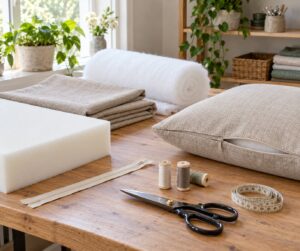 how to make a bench cushion with foam