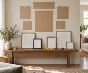 how to make a gallery wall layout plan