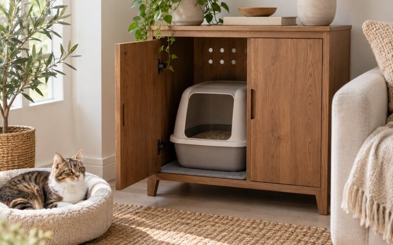 How to Hide a Litter Box in Furniture Without a Remodel (2026)