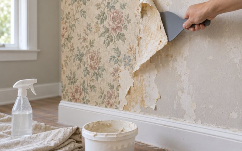 How to Remove Old Wallpaper from Drywall in 2026 Safely