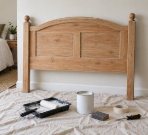 how to paint a headboard