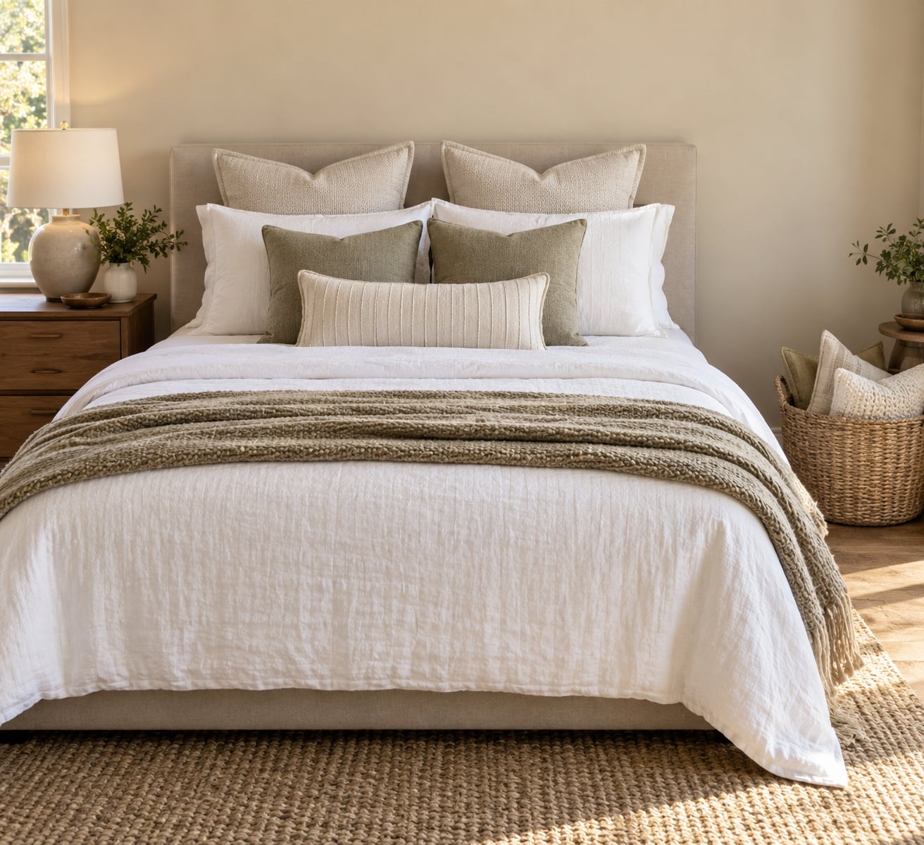 how to style a bed with pillows