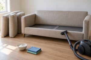 how to clean a thrift store couch