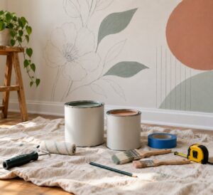 how to paint a mural on a wall for beginners