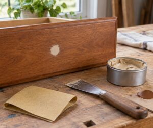 how to fill old hardware holes in a dresser