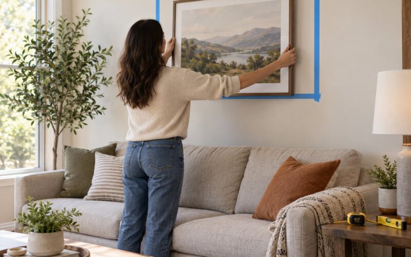 How to Hang Art Above a Sofa: Balanced Wall Tips 2026