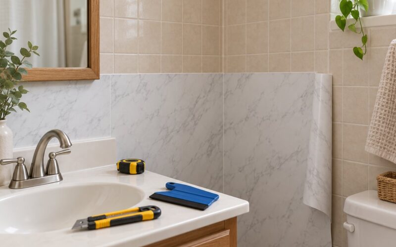 How to Hide Ugly Tile in a Rental Bathroom (October 2026)