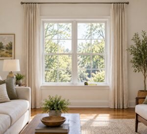 how high to hang curtain rods