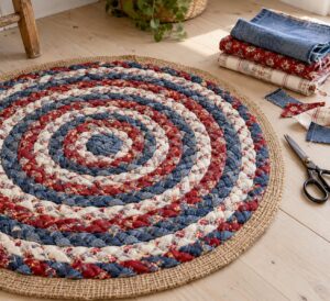 how to make a rug out of fabric scraps