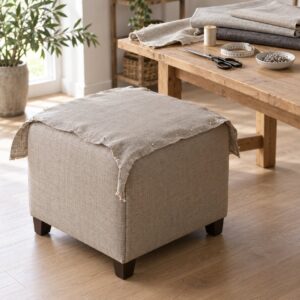 how to make a slipcover for an ottoman