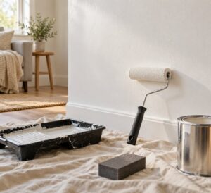 how to fix roller marks on painted walls