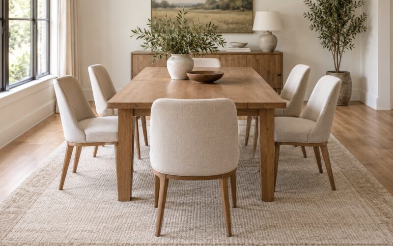 What Size Rug Under a Dining Table? Simple Sizing Guide (2026)