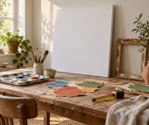 how to make large wall art on a budget