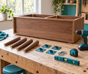 how to add legs to a dresser