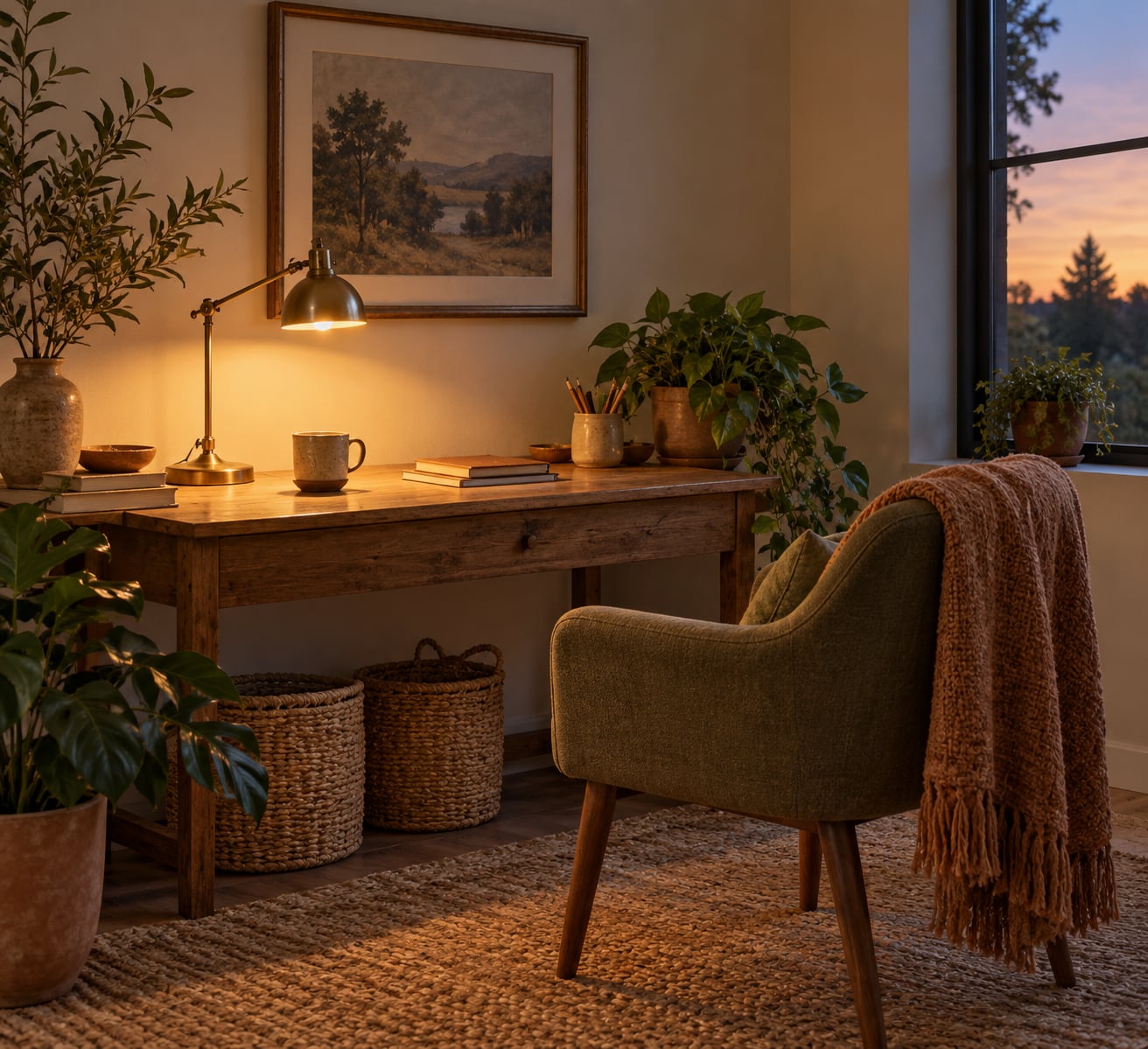 how to make a home office feel less like work