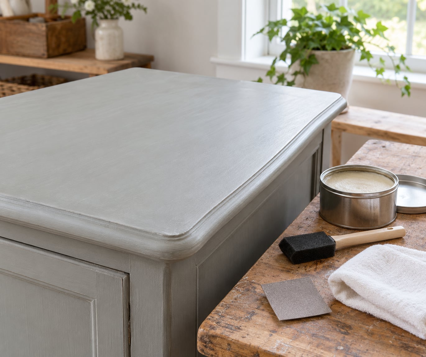 how to seal chalk paint on furniture