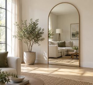how to decorate with mirrors to make a room brighter