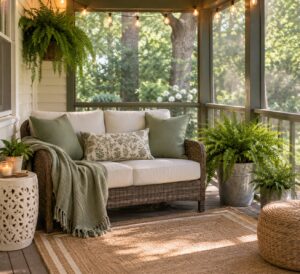 how to decorate a screened porch