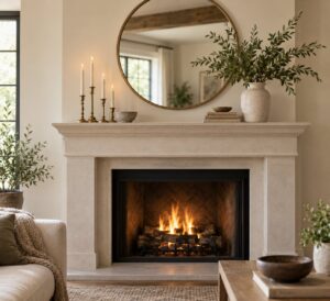 how to style a fireplace mantel