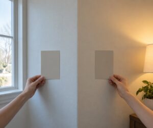 why paint looks different on the wall than the sample