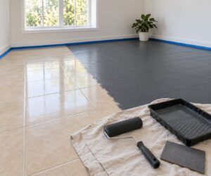 how to paint tile floors