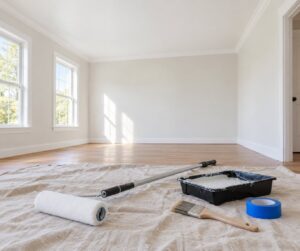 how to paint a ceiling without a mess
