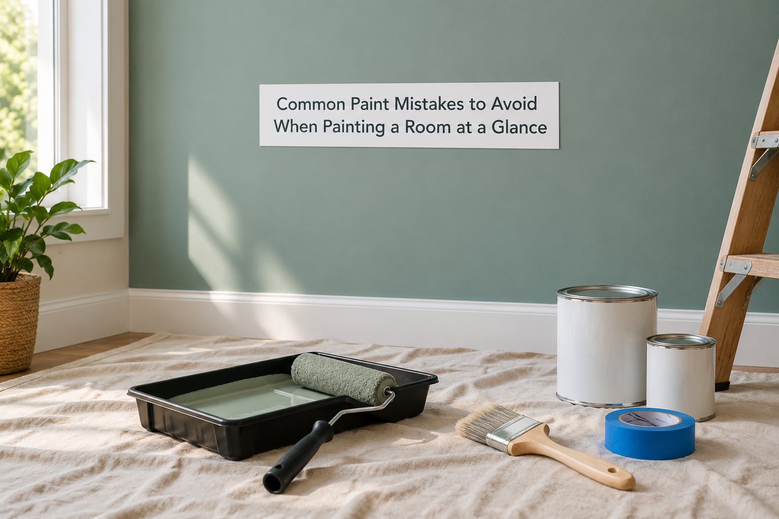Common Paint Mistakes to Avoid When Painting a Room at a Glance