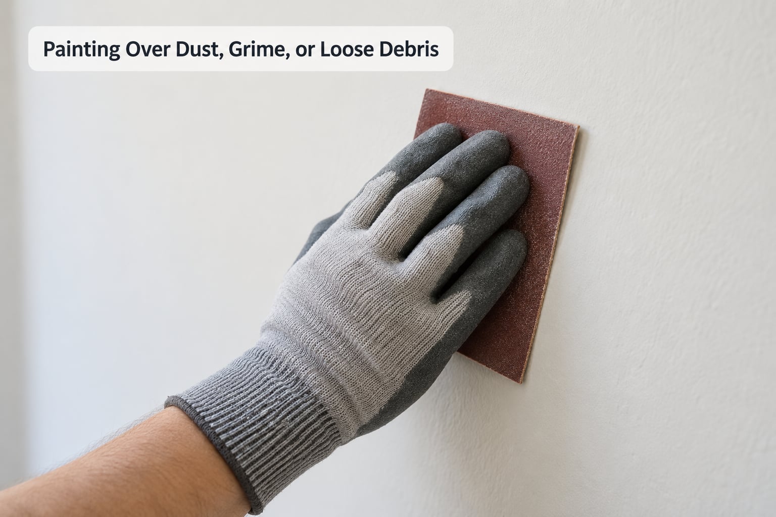 Painting Over Dust, Grime, or Loose Debris