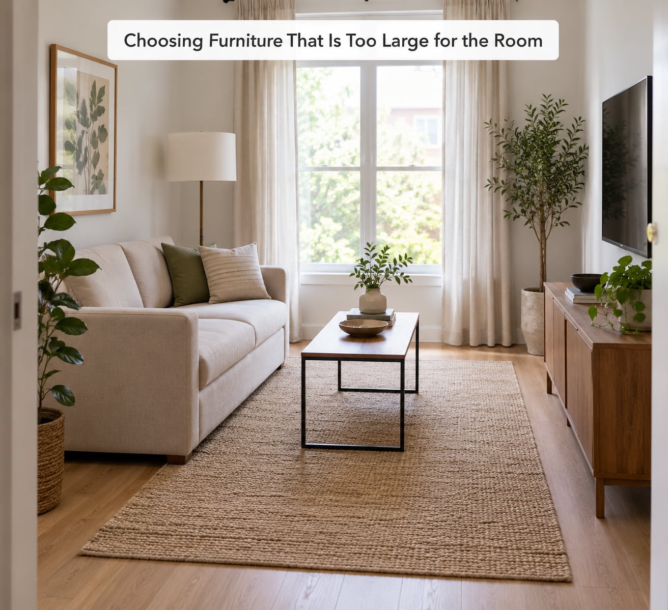 Choosing Furniture That Is Too Large for the Room