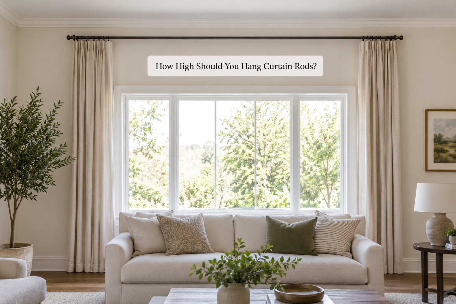 How High Should You Hang Curtain Rods?