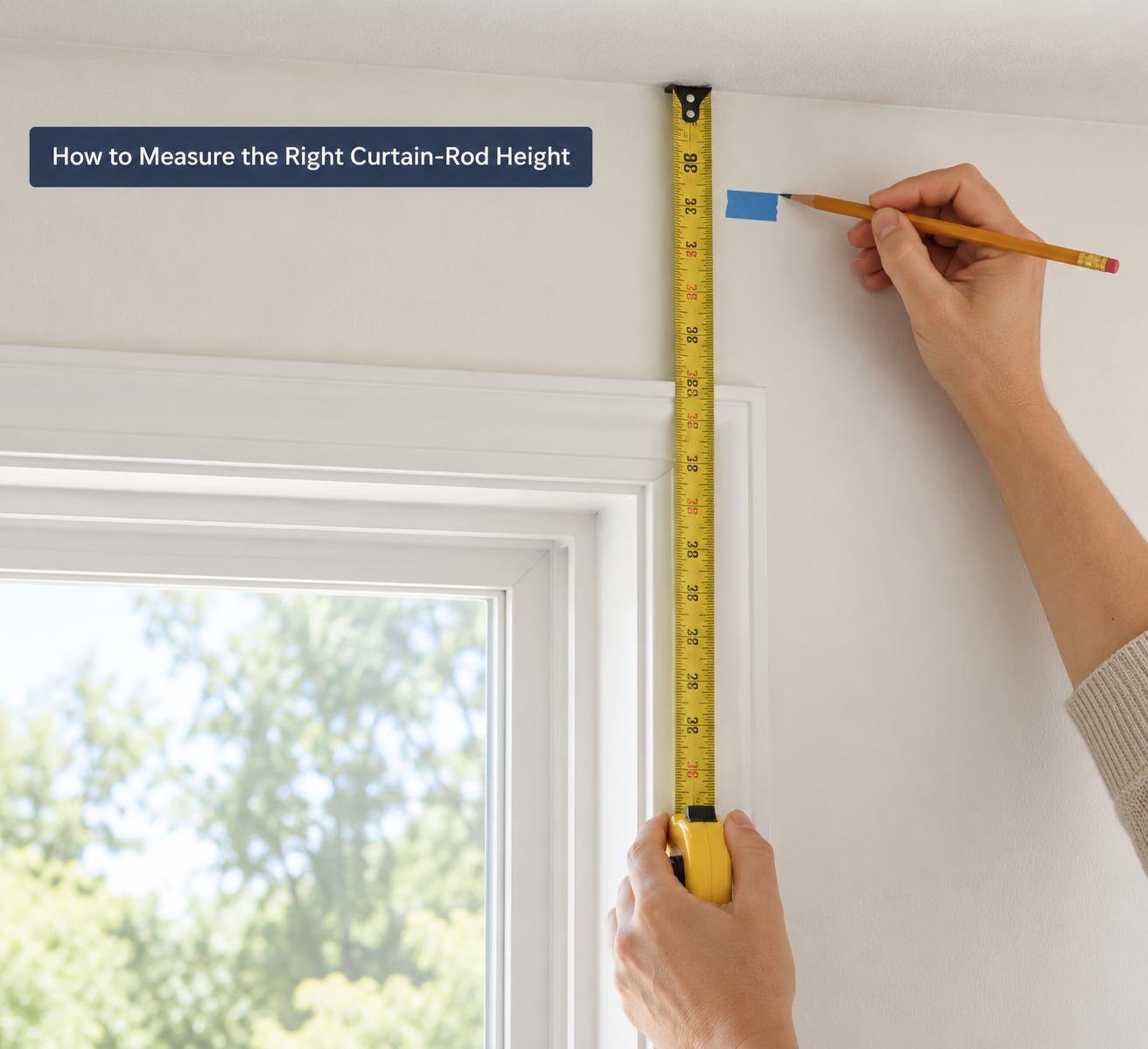 How to Measure the Right Curtain-Rod Height