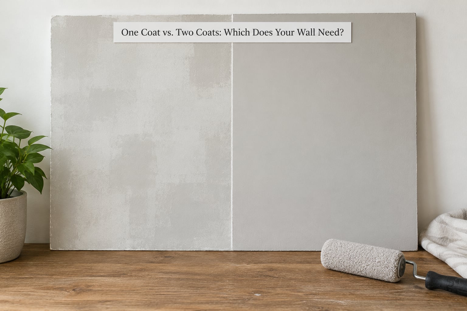 One Coat vs. Two Coats: Which Does Your Wall Need?