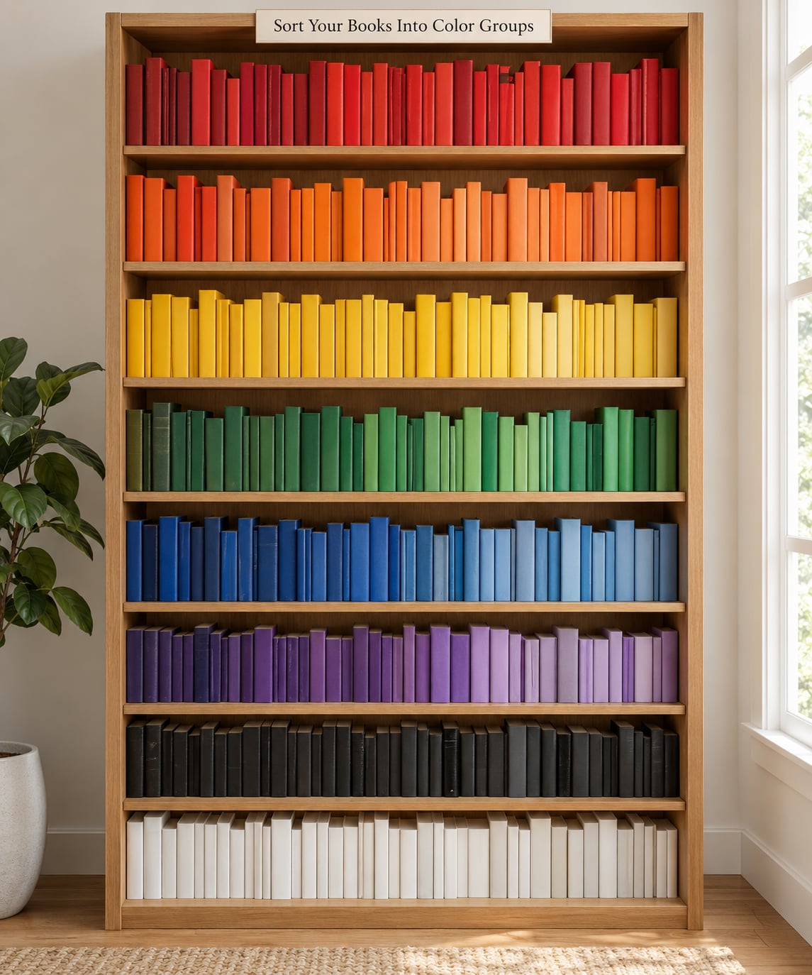 Sort Your Books Into Color Groups
