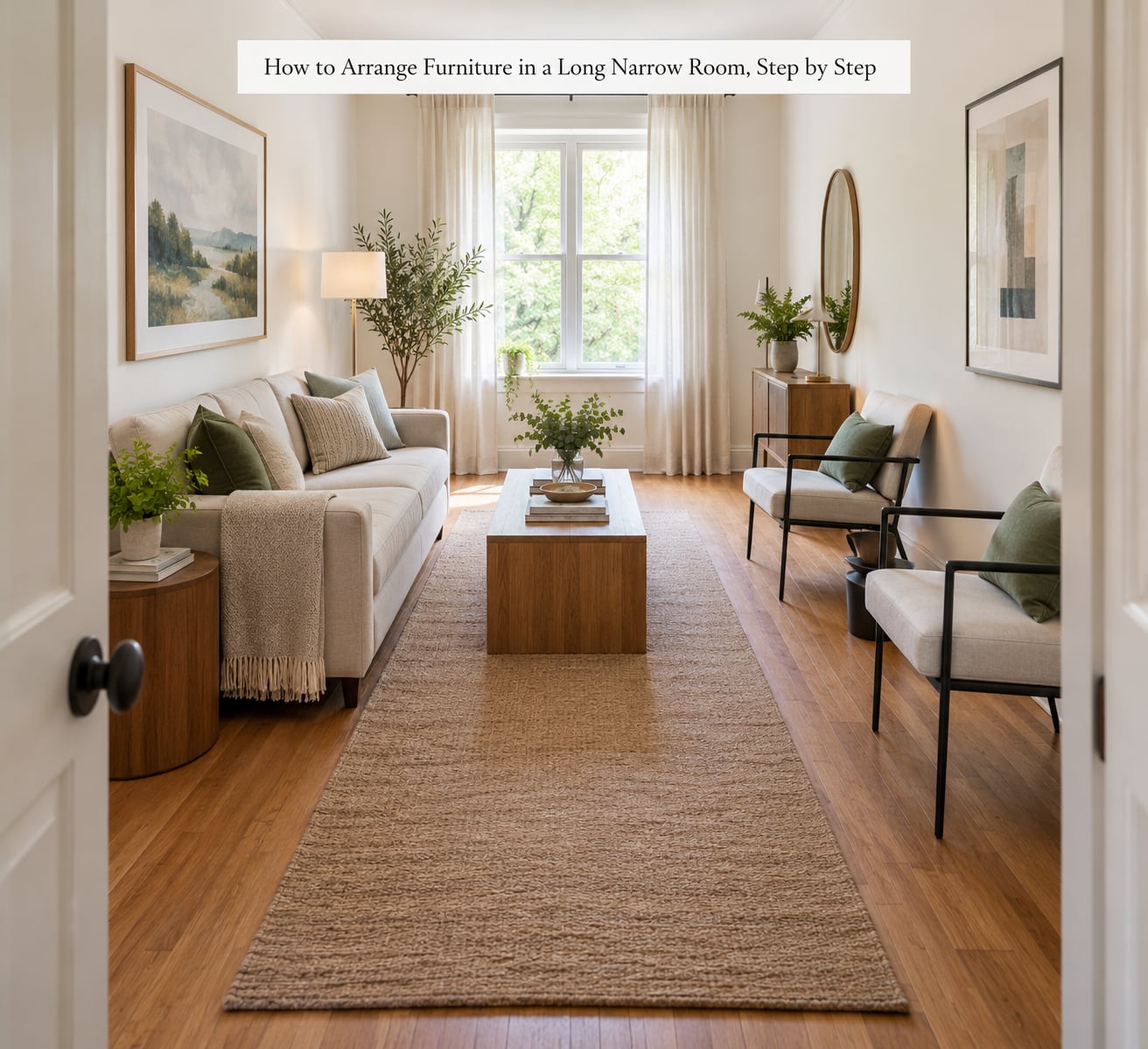 How to Arrange Furniture in a Long Narrow Room, Step by Step