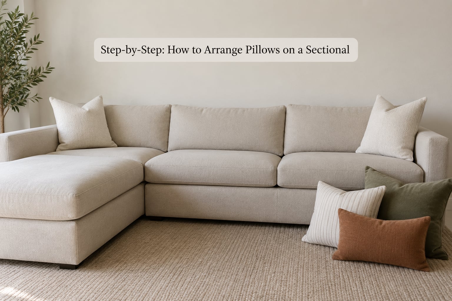 Step-by-Step: How to Arrange Pillows on a Sectional