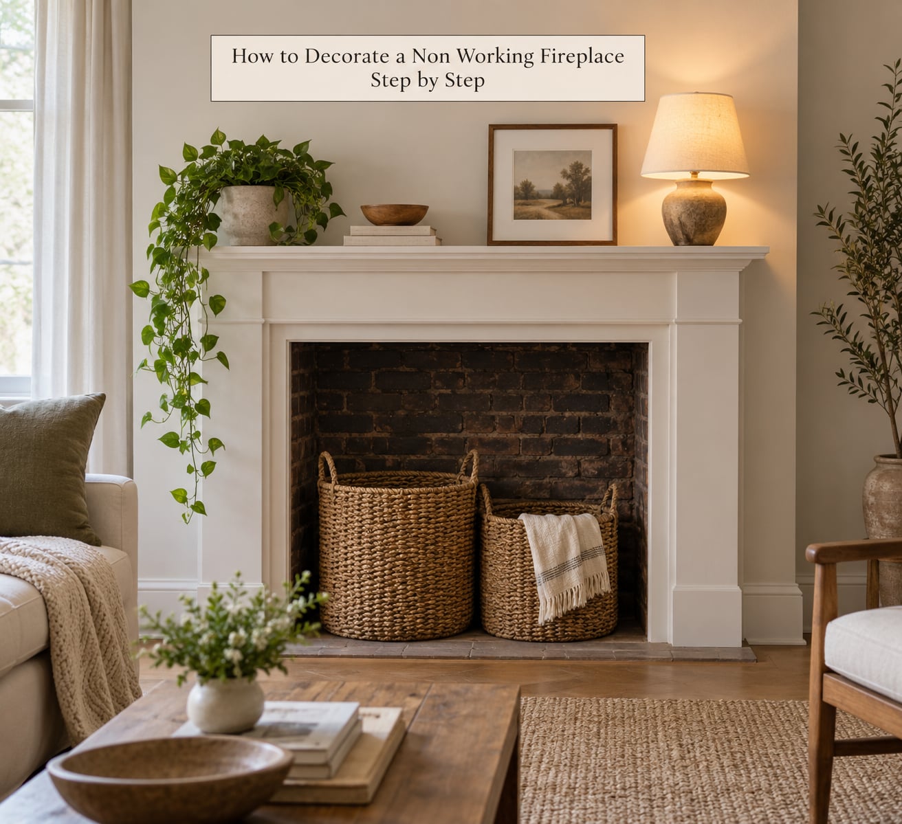 How to Decorate a Non Working Fireplace Step by Step