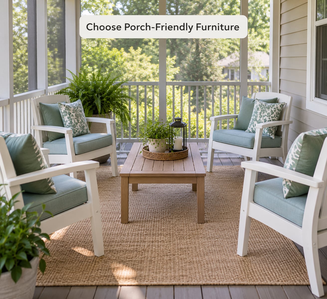 Choose Porch-Friendly Furniture