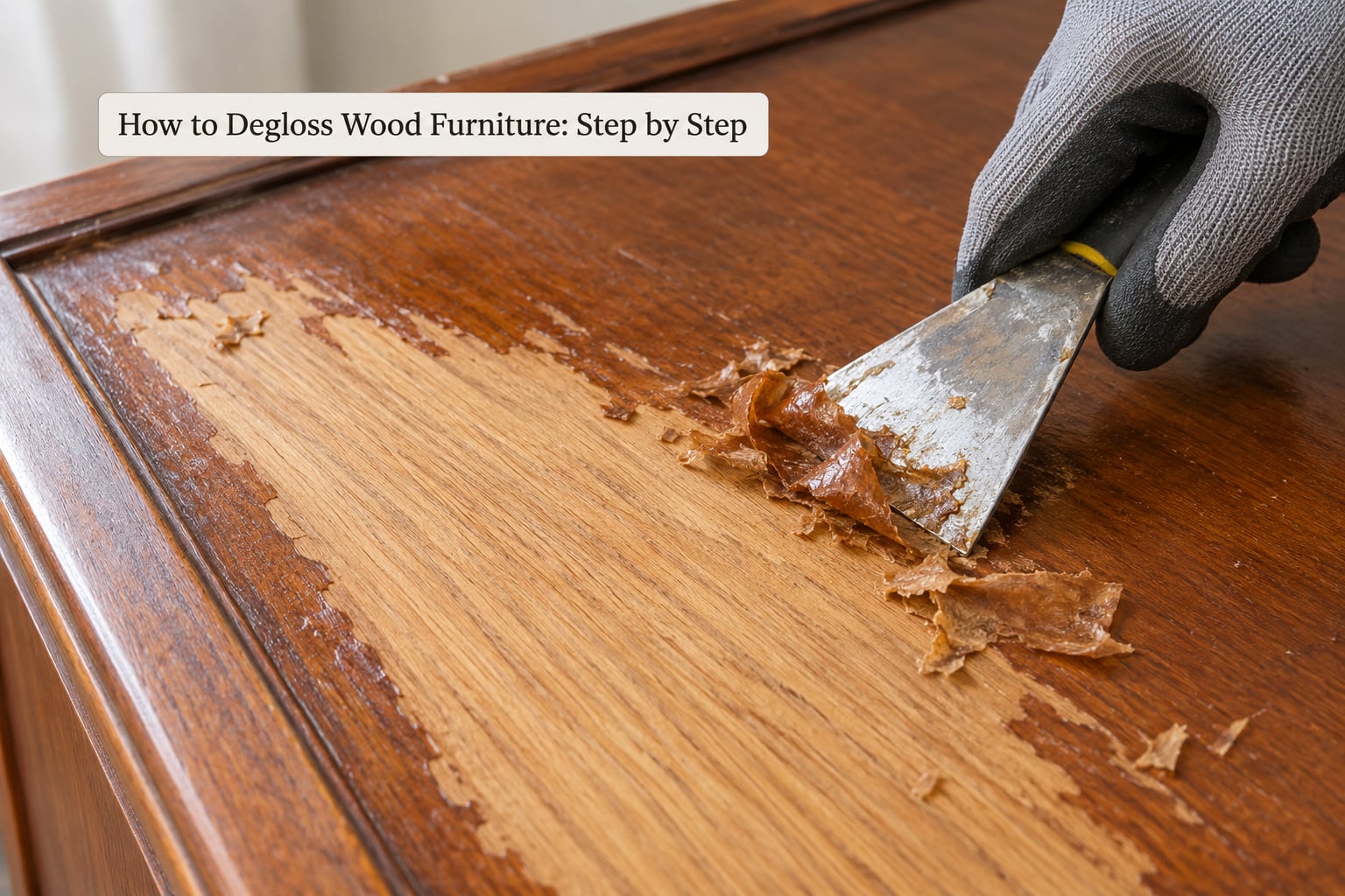 How to Degloss Wood Furniture: Step by Step