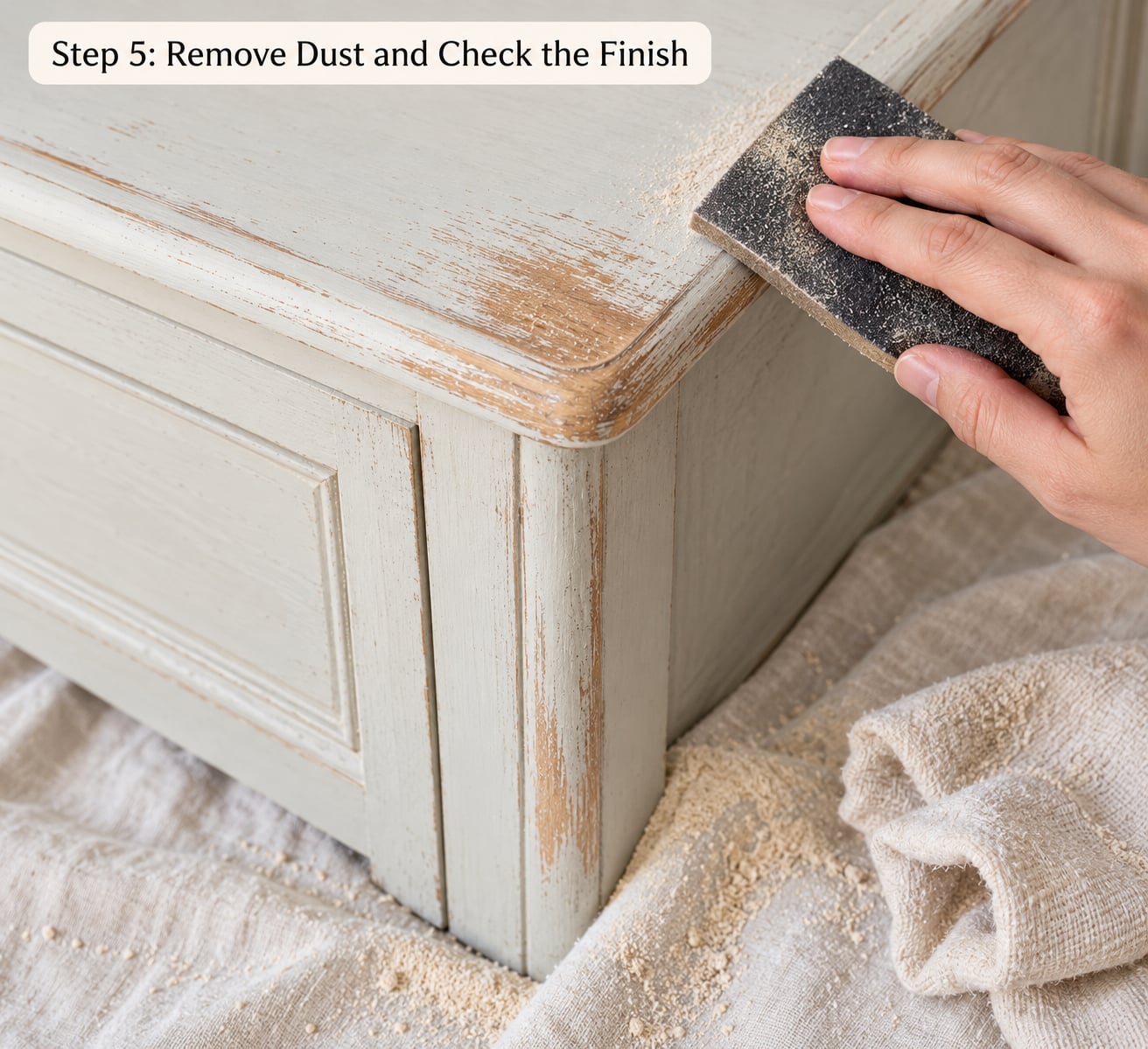 Step 5: Remove Dust and Check the Finish